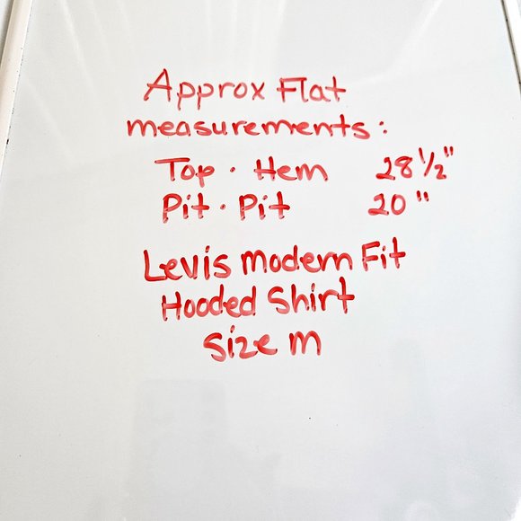 Levi's Modern Fit Hooded Button Up Long Sleeve Shirt Size M - Picture 11 of 11